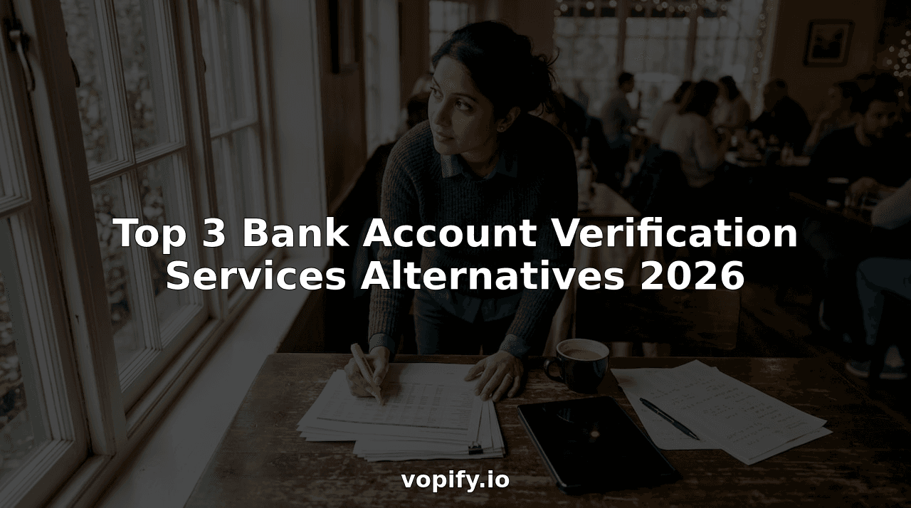 Top 3 Bank Account Verification Services Alternatives 2026